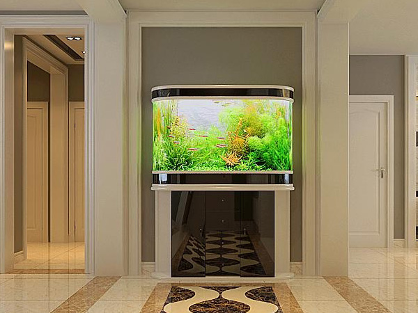 大理石包边鱼缸